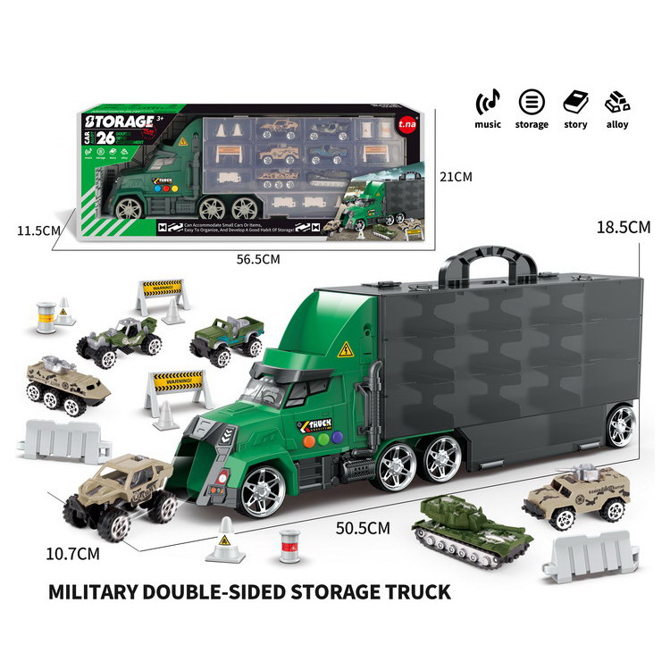 Truck set with launcher + cars and accessories