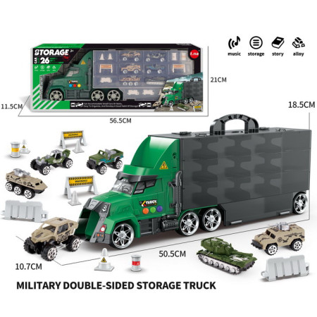 Truck set with launcher + cars and accessories