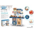 Kitchen Kitchenette with Light and Sound Function 42 pcs. Blue