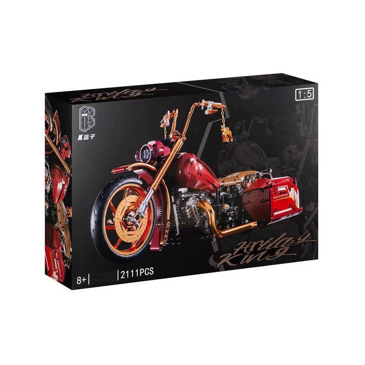 Motorcycle blocks 2111 pieces. Red