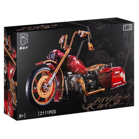 Motorcycle blocks 2111 pieces. Red