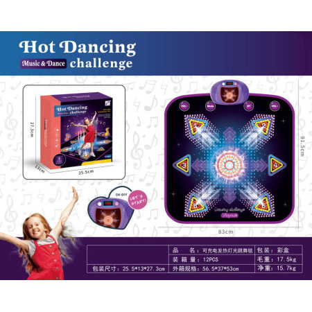 Dance mat with heat function