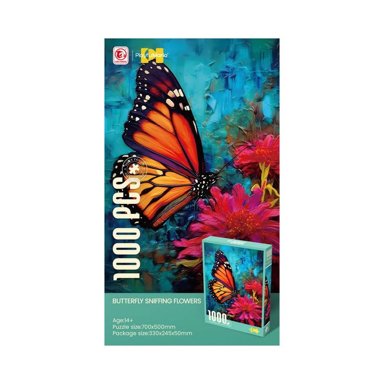 Puzzle 1000 pieces. Butterfly