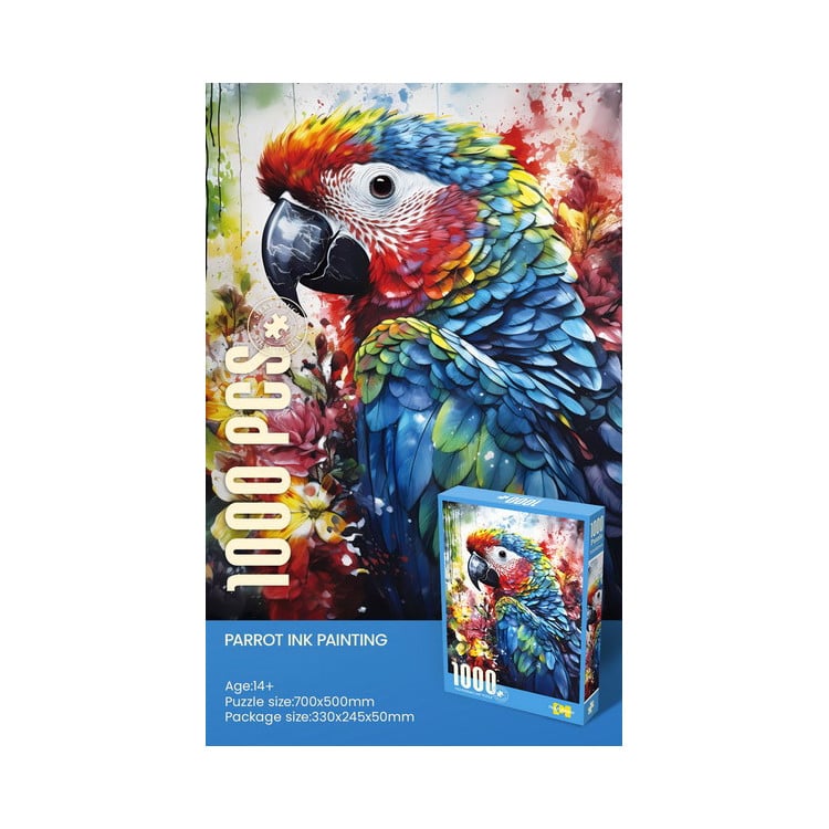 Puzzle 1000 pieces. Parrot