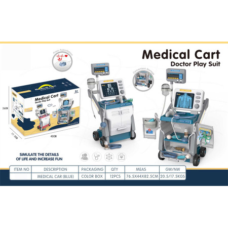 Doctor Kit with ECG + Accessories Blue