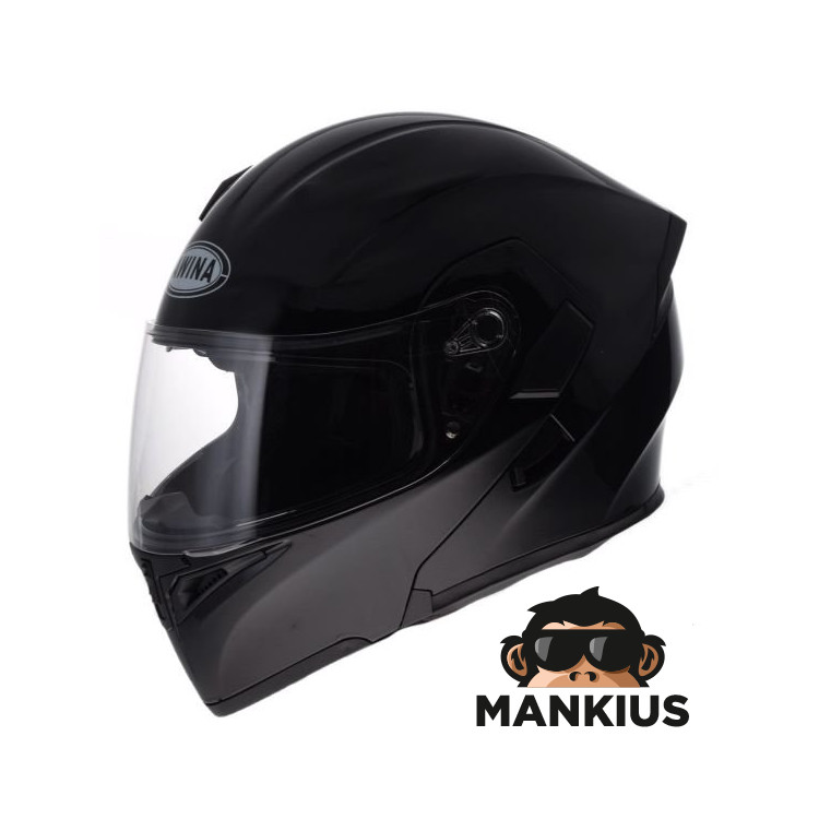 HELMET AWINA FULL FACE M BLACK FLIP-UP