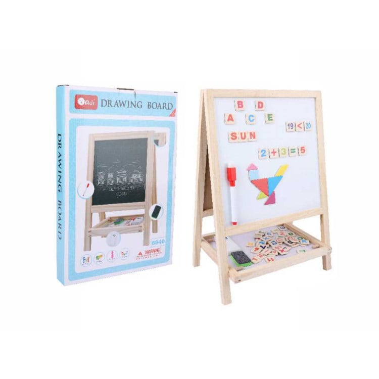 Double Sided Wooden Board + Accessories