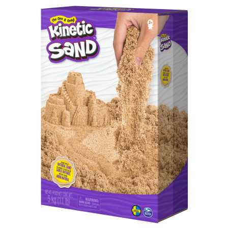 KINETIC SAND Kinetinis smėlis, rudas, 5 kg