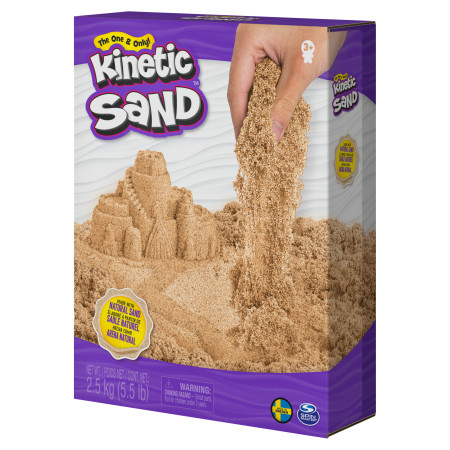 KINETIC SAND Kinetinis smėlis, rudas, 2,5 kg