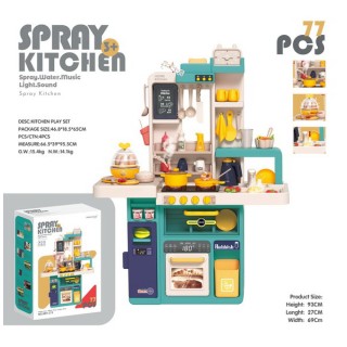 Kitchen Kitchenette with Light and Sound Function 78 pieces.
