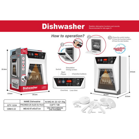 Dishwasher with Display + Accessories