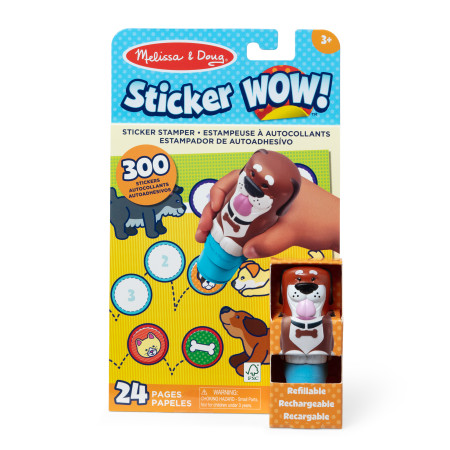 MELISSA & DOUG Sticker WOW! veiklos knygelė Šuniukas