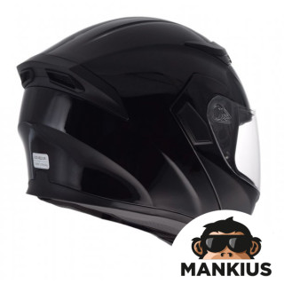 HELMET AWINA FULL FACE XXL BLACK FLIP-UP