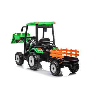 MEGA D68 Tractor Vehicle With Trailer Green