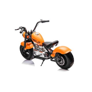 Motorcycle Chopper Warrior vehicle Orange