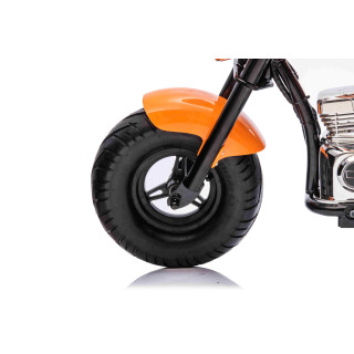 Motorcycle Chopper Warrior vehicle Orange