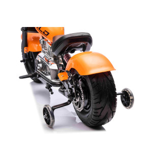 Motorcycle Chopper Warrior vehicle Orange