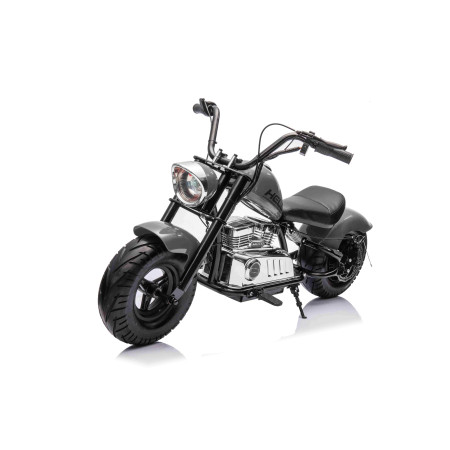 Motorcycle Chopper Warrior vehicle Grey