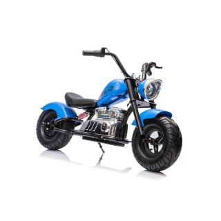 Motorcycle Chopper Warrior vehicle Blue