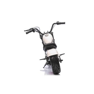 Motorcycle Chopper Warrior vehicle White