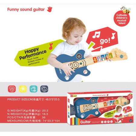 Guitar for the youngest with a light function