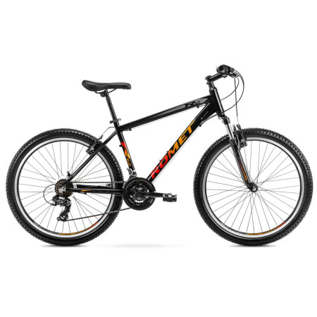 Dviratis Romet Rambler R6.0 26" 2022 black-orange-19" / L