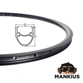 RIM, 26 WHEEL 36 SPOKES ALU SILVER
