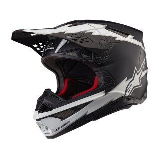 HELMET SM10 AMP BLK/WT L