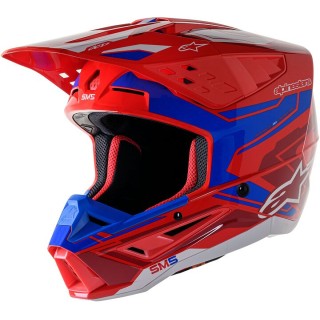 HELMET SM5 ACT2 RED/BL L