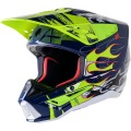 HELMET SM5 RASH NV/YL M