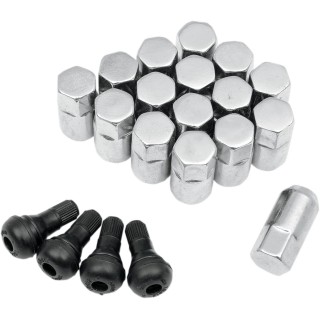 LUG NUTS 3/8 CHROME 16-PACK