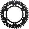 REAR SPROCKET / 48 TEETH / 520 PITCH / BLACK/NATURAL / ALUMINIUM/STEEL