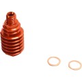 REAR BRAKE CALIPER COOLER ALUMINUM ORANGE