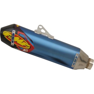 FACTORY 4.1 RCT SLIP-ON MUFFLER TITANIUM & CARBON BLUE ANODIZED HONDA