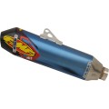 FACTORY 4.1 RCT SLIP-ON MUFFLER TITANIUM & CARBON BLUE ANODIZED HONDA