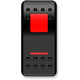 SWITCH ROCKER ON/OFF RED