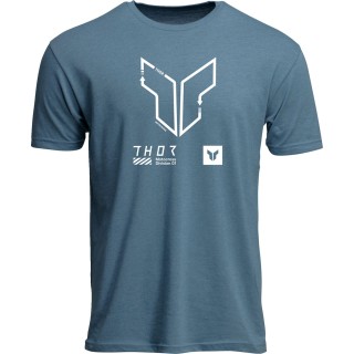 TEE TRAX HEATHER SLATE BLUE XL