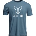 TEE TRAX HEATHER SLATE BLUE XL