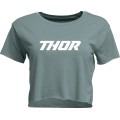 TEE WOMENS CORP LIGHT BLUE LG
