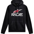 HOODIE RIDE 4 BK/W/RD 2X