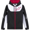 HOODIE ZIP SESSIONS V3 BLK/WHT/RD XL