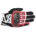 SMX-2 AIR CARBON V2 PERFORMANCE LEATHER GLOVES BLACK/RED/WHITE 2X-LARGE