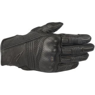 MUSTANG V2 LEATHER LONG GLOVES BLACK X-LARGE