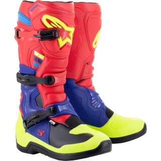 BOOT T3 RD/BL/ YL FL 7