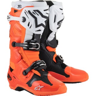 BOOT TECH 10 ENDURO ORANGE FLUO/BLACK/WHITE 14