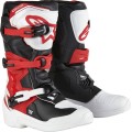 BOOT TECH3S YTH WT/BK/R 6