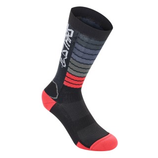 SOCKS DROP 22 BLK/RD L