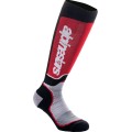 SOCK MX PLUS BLK/RED/GY L
