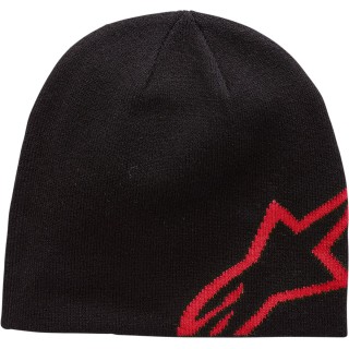 BEANIE C SHIFT BK/RD O/S