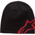 BEANIE C SHIFT BK/RD O/S